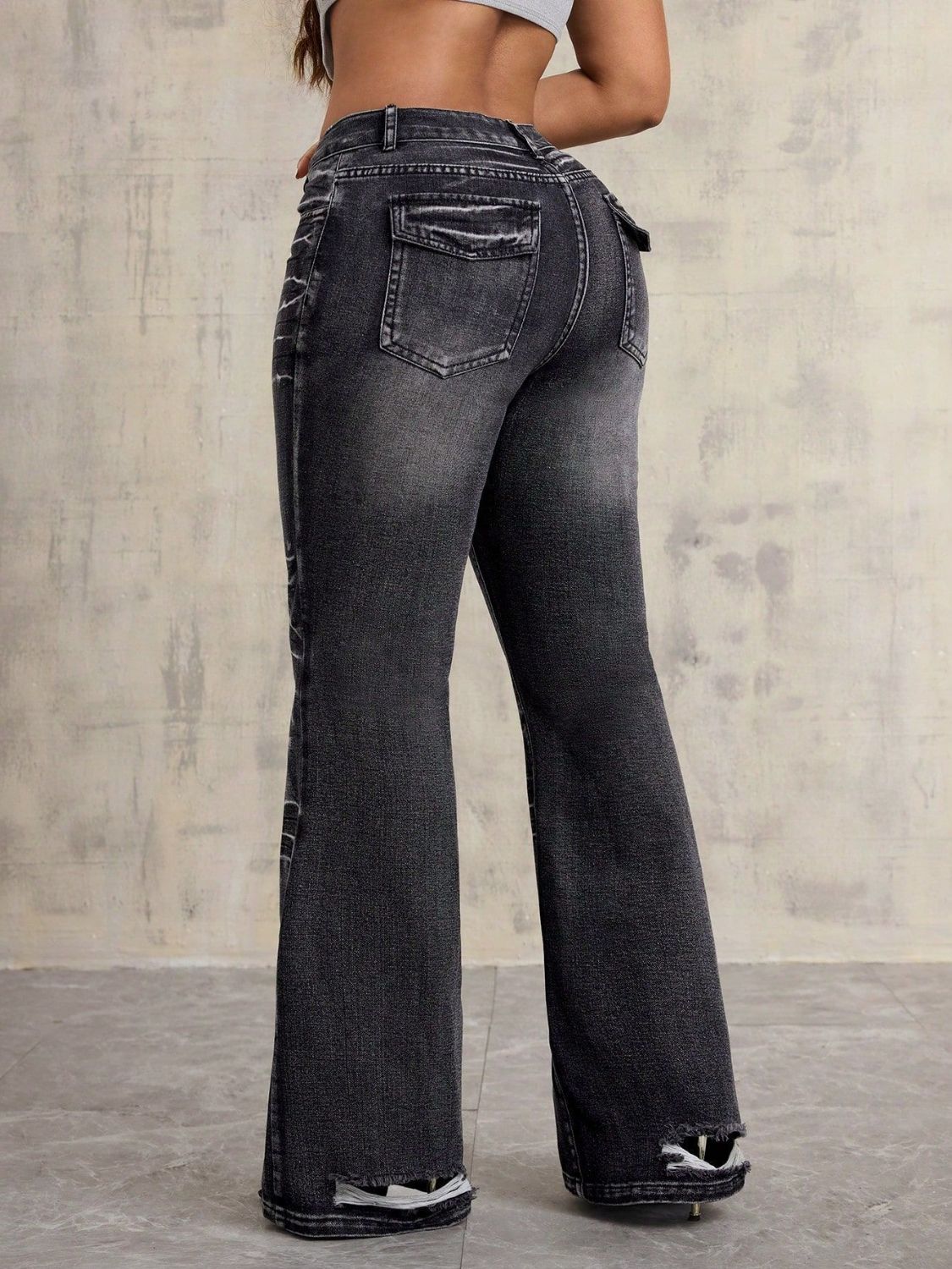 High Waist Bootcut Jeans Jeans Luxurious Weddings