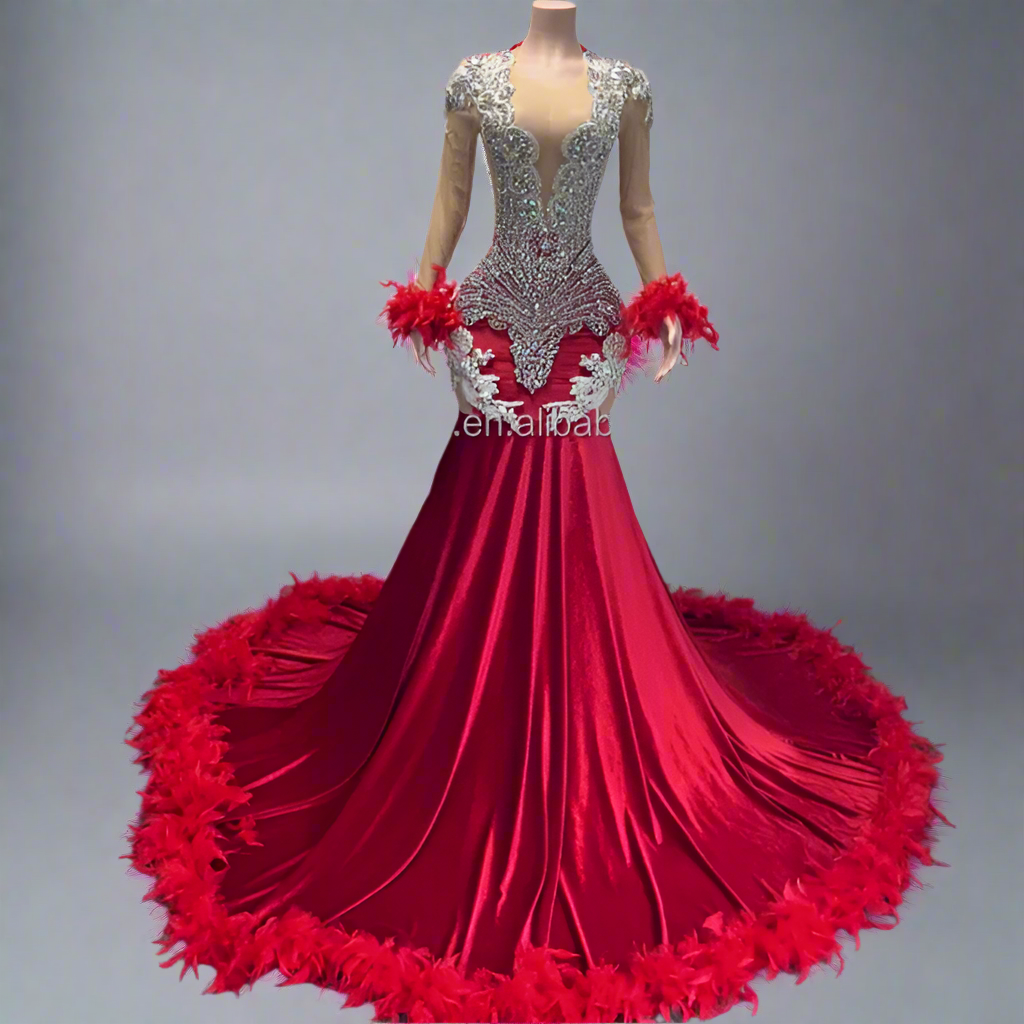 Kristallperlen Silber Ärmelloses Designer Gold Strass Kleid