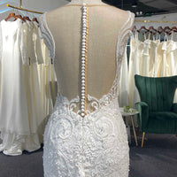 Chic Sleeveless Hand Embroidery Mermaid Dress Mermaid Dress Luxurious Weddings