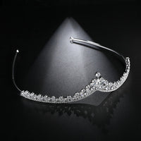 Tiara Copper Set 3A Zircon Fashion Hair Hoops Exquisite Headwear Tiara Luxurious Weddings