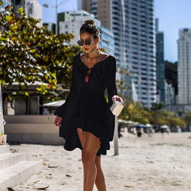Stay Stylish and Protected with the Hollow-Out Sunscreen Shirt Swimwear Luxurious Weddings