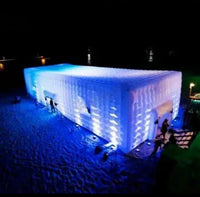 33ft Inflatable LED White Advertising Tent LED Inflatable Luxurious Weddings