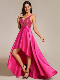 Women's Backless Sparkly Prom Dresses Dresses Luxurious Weddings