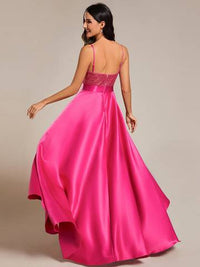 Women's Backless Sparkly Prom Dresses Dresses Luxurious Weddings