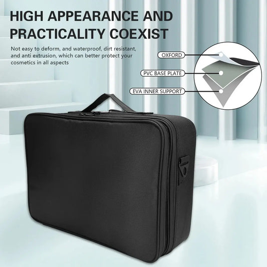 Large Capacity Beauty Nail Tool Storage Box Makeup Case Luxurious Weddings
