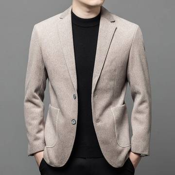 Thick men's wool suit loose casual suit jacket Luxurious Weddings