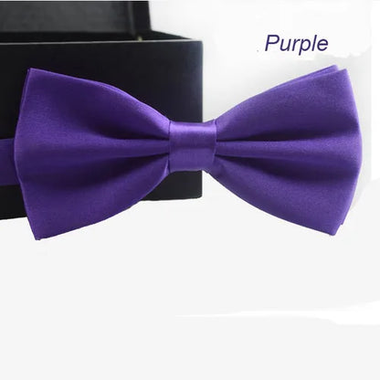 Classic Solid Color Bow Ties for Kids & Adults Accessories Luxurious Weddings