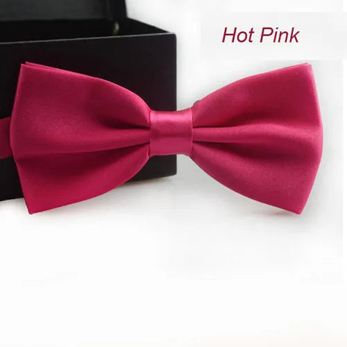 Classic Solid Color Bow Ties for Kids & Adults Accessories Luxurious Weddings