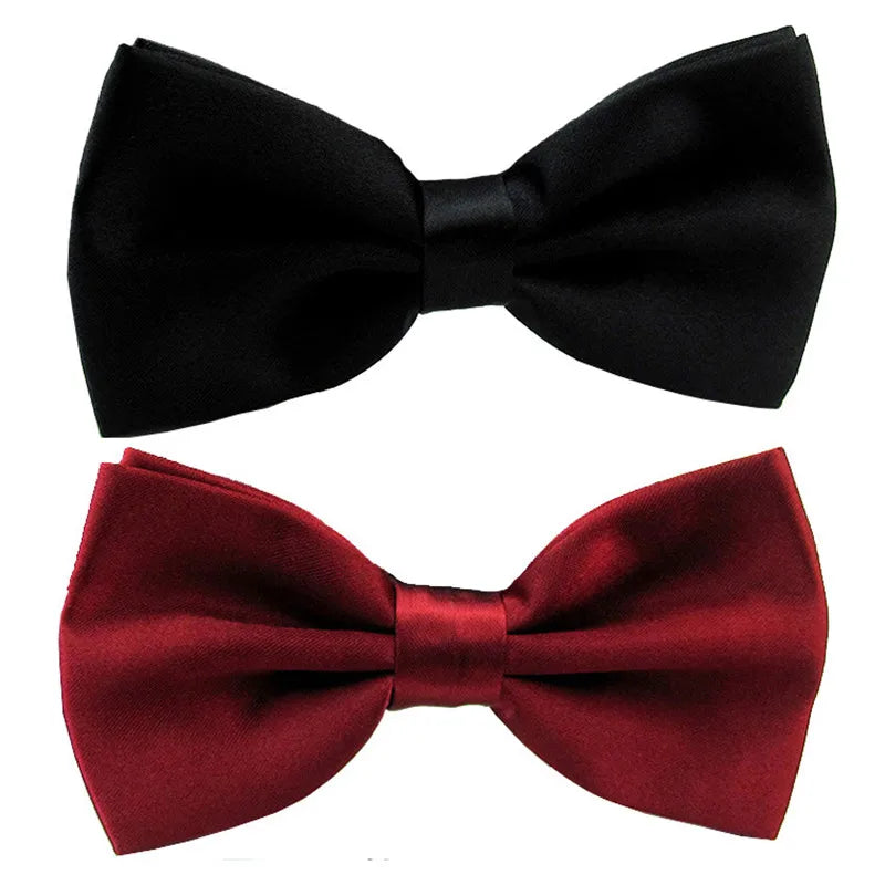 Classic Solid Color Bow Ties for Kids & Adults Accessories Luxurious Weddings