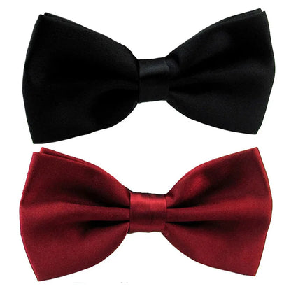 Classic Solid Color Bow Ties for Kids & Adults Accessories Luxurious Weddings