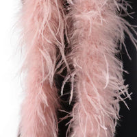 Pearl bead bag with Ostrich feather fur designer Purse Handbags Luxurious Weddings