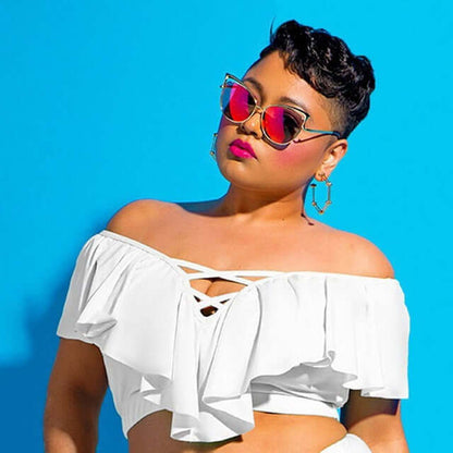 Black Plus Size 2PC Swimwear Swimwear Luxurious Weddings