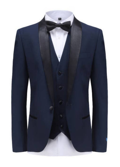 Men's 3pc Premium Gino Vitale Tuxedo Mens Suits Luxurious Weddings