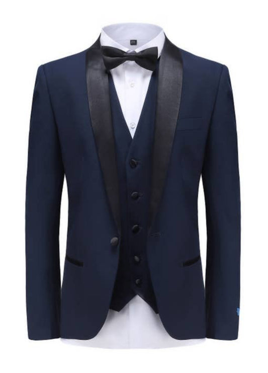 Men's 3pc Premium Gino Vitale Tuxedo Mens Suits Luxurious Weddings
