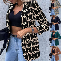 Long sleeved printed suit jacket Women's Jacket Luxurious Weddings