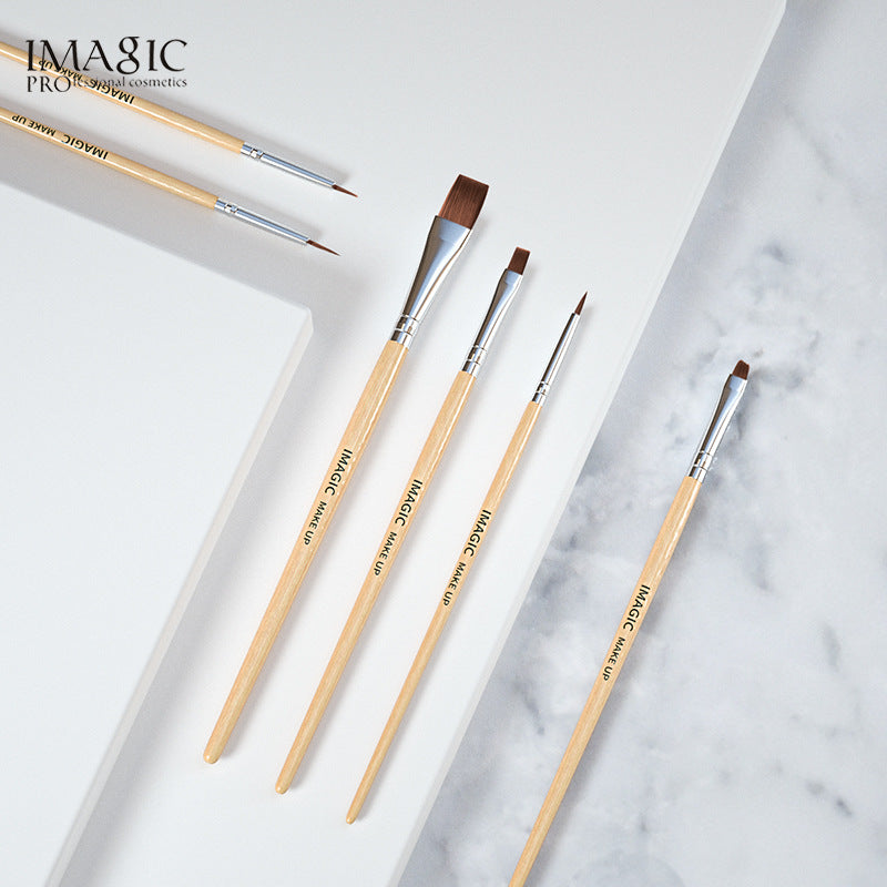 Makeup Brush 6pcs Log Pole Painted Nail Art Makeup Brush Makeup Brushes