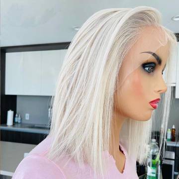 Women's Fiber Front Lace Wig Straight Hair Lace Front Wig Luxurious Weddings