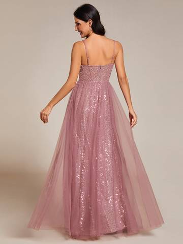 Exquisite Empire Waist Sequin Shiny A-Line Floor Length Bridesmaid Dresses Luxurious Weddings Bridesmaid Dresses, Evening Dresses, Cocktail Dresses, Maxi Dresses, Summer Dresses, Dinner Dress, Special Occasion Dress, Custom Dress, Made-to-Order Dresses, W