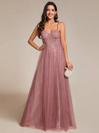 Exquisite Empire Waist Sequin Shiny A-Line Floor Length Bridesmaid Dresses Luxurious Weddings Bridesmaid Dresses, Evening Dresses, Cocktail Dresses, Maxi Dresses, Summer Dresses, Dinner Dress, Special Occasion Dress, Custom Dress, Made-to-Order Dresses, W