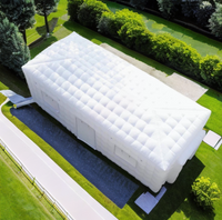 33ft Inflatable LED White Advertising Tent LED Inflatable Luxurious Weddings