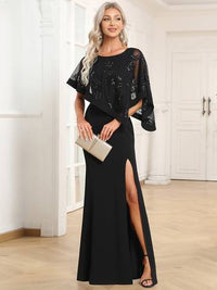 Floor Length Side Split Mother of Bridesmaids Dress Mother of Bridesmaids Luxurious Weddings