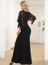 Floor Length Side Split Mother of Bridesmaids Dress Mother of Bridesmaids Luxurious Weddings