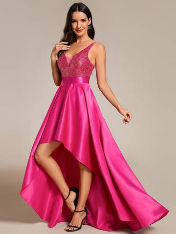 Women's Backless Sparkly Prom Dresses Dresses Luxurious Weddings
