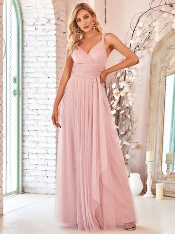 Floor Length Sleeveless Wholesale Tulle Bridesmaid Dresses Bridesmaid Dresses Luxurious Weddings