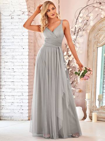 Floor Length Sleeveless Wholesale Tulle Bridesmaid Dresses Bridesmaid Dresses Luxurious Weddings