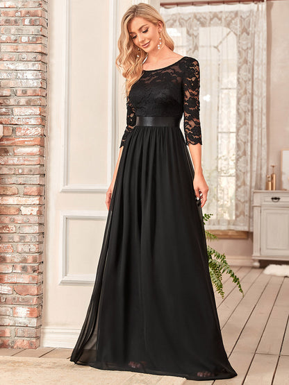 Elegant Empire Waist Bridesmaid Dresses with Long Lace Sleeve Bridesmaid Dresses Luxurious Weddings