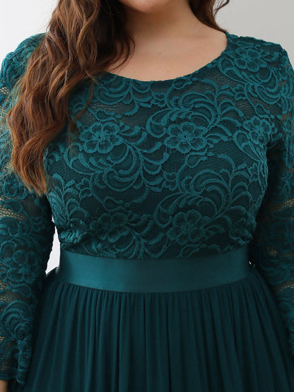 Plus Size Lace Bridesmaid Dresses with Long Lace Sleeve Bridesmaid Dresses Luxurious Weddings