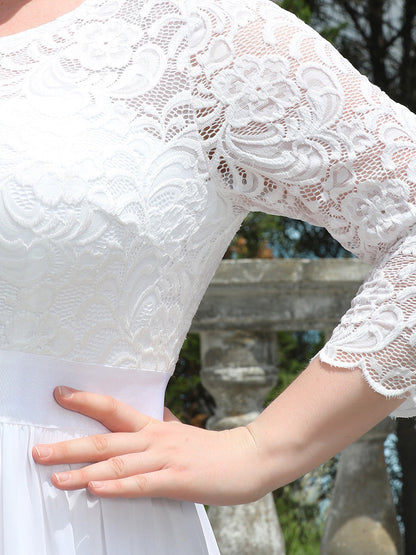 Plus Size Lace Bridesmaid Dresses with Long Lace Sleeve Bridesmaid Dresses Luxurious Weddings