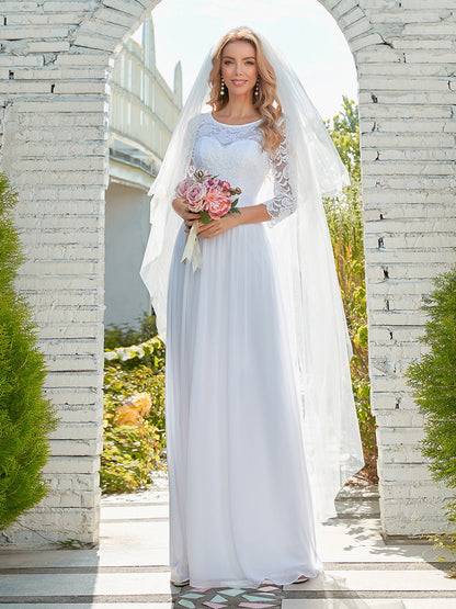 Elegant Empire Waist Bridesmaid Dresses with Long Lace Sleeve Bridesmaid Dresses Luxurious Weddings