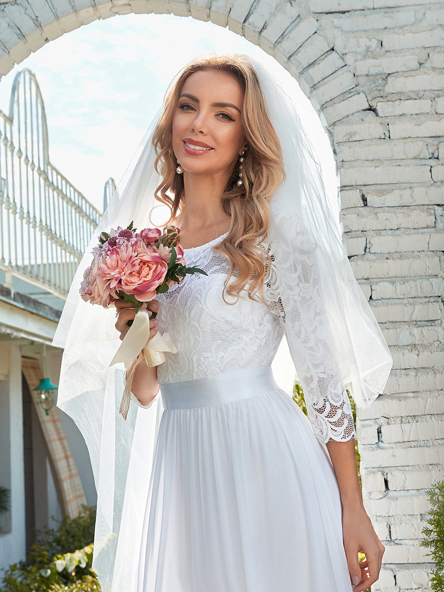 Elegant Empire Waist Bridesmaid Dresses with Long Lace Sleeve Bridesmaid Dresses Luxurious Weddings