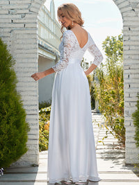 Elegant Empire Waist Bridesmaid Dresses with Long Lace Sleeve Bridesmaid Dresses Luxurious Weddings