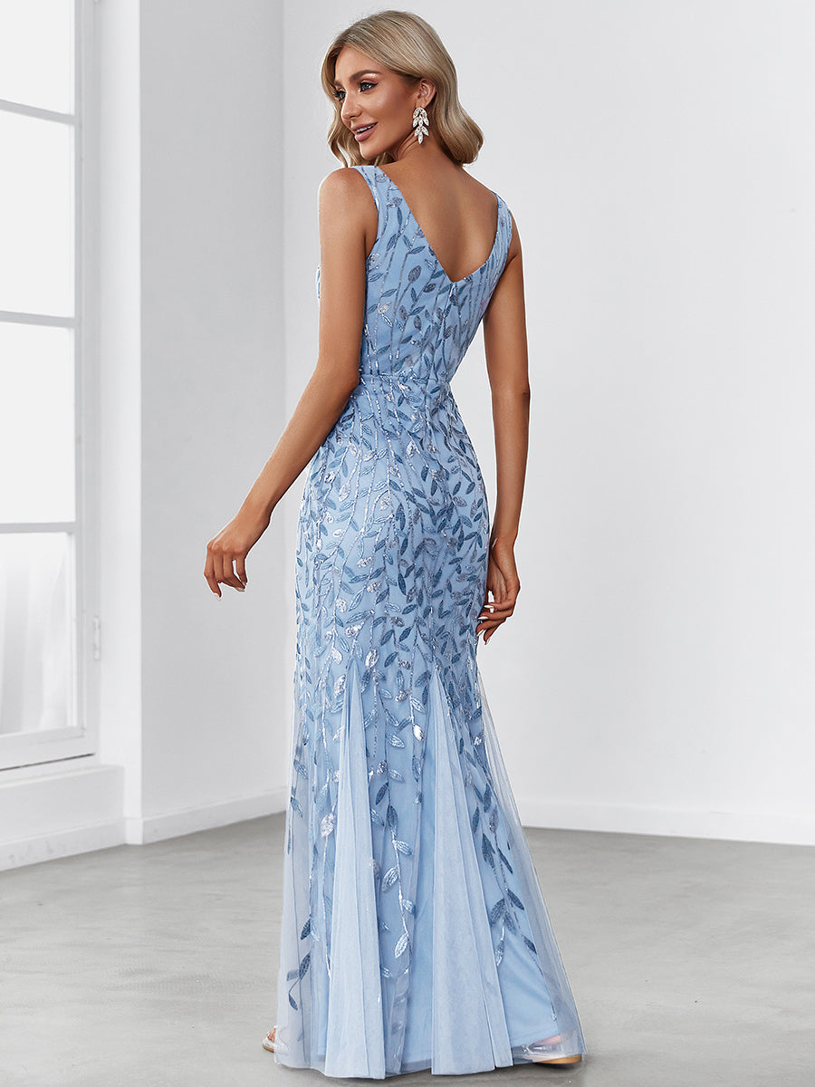 Classic Fishtail Sequin Evening Dresses for Women Dresses Luxurious Weddings