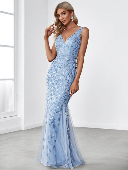 Classic Fishtail Sequin Evening Dresses for Women Dresses Luxurious Weddings