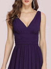 Double V-Neck Elegant Maxi Long Evening Dresses Evening Dress Luxurious Weddings