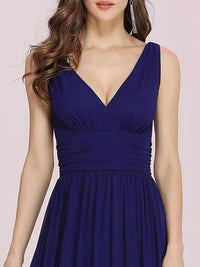 Double V-Neck Elegant Maxi Long Evening Dresses Evening Dress Luxurious Weddings