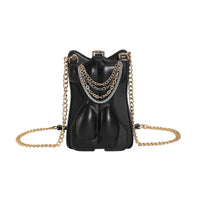Chic Black Chain Handbags For Women's Messenger Bags Female Shoulder Bag Mobile Phone Bag Small Crossbody Wallet Handbags Luxurious Weddings