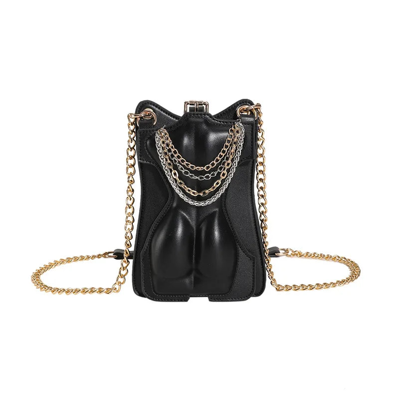 Chic Black Chain Handbags For Women's Messenger Bags Female Shoulder Bag Mobile Phone Bag Small Crossbody Wallet Handbags Luxurious Weddings