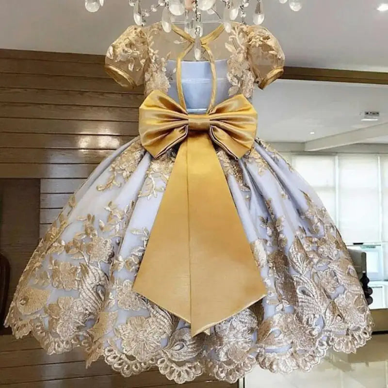 Vintage Birthday Princess Dress girls dresses Luxurious Weddings