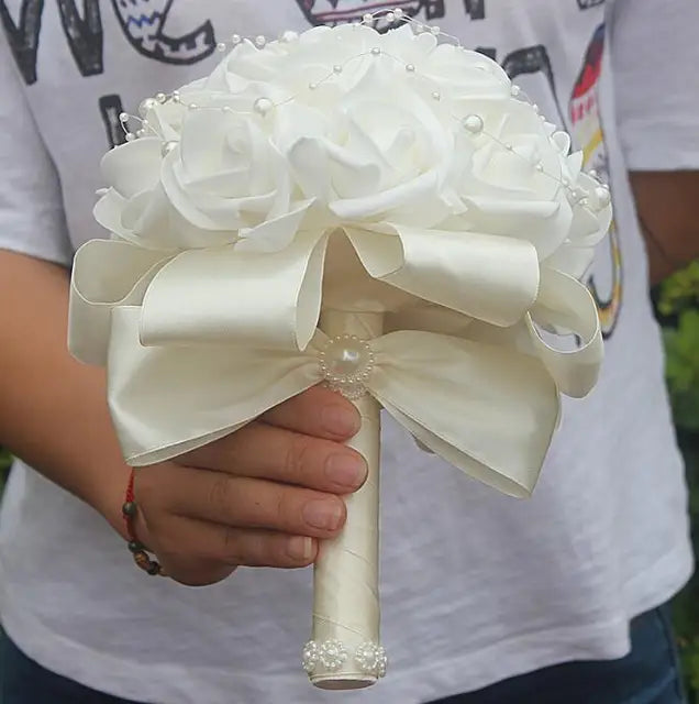 PE Rose Bridesmaid Wedding Foam flowers wedding bouquets Luxurious Weddings