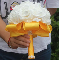 PE Rose Bridesmaid Wedding Foam flowers wedding bouquets Luxurious Weddings
