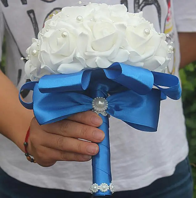 PE Rose Bridesmaid Wedding Foam flowers wedding bouquets Luxurious Weddings