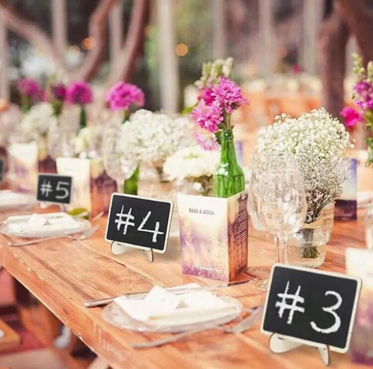 Chalkboard Table Signs Chalkboard signs Luxurious Weddings