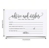 Wedding Advice Cards for Guests Luxurious Weddings
