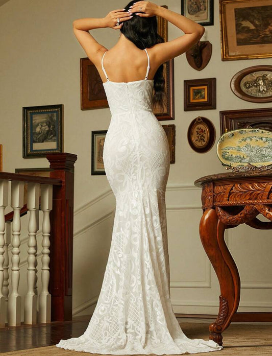 Victoria Rose Gown Fishtail Wedding Dress Luxurious Weddings