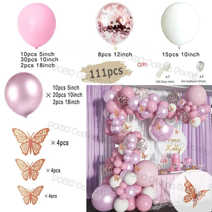 Gender Reveal Balloons Garland Arch Kit Balloon Garlands Luxurious Weddings