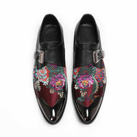 Men's Embroidery Pointed Toe Loafers Loafers Luxurious Weddings
